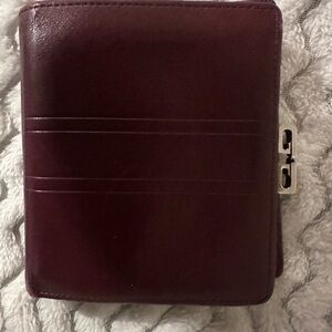 Givenchy Burgundy Leather Wallet